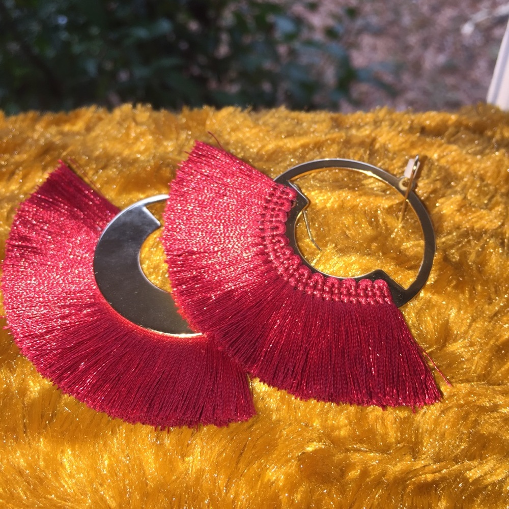 Red earrings brand New!